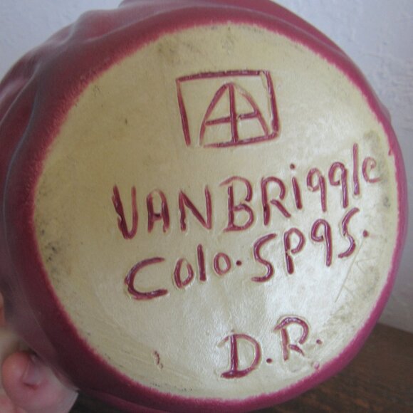 Purple Pink Van Briggle Collectible Ceramic Pot - Picture 6 of 7